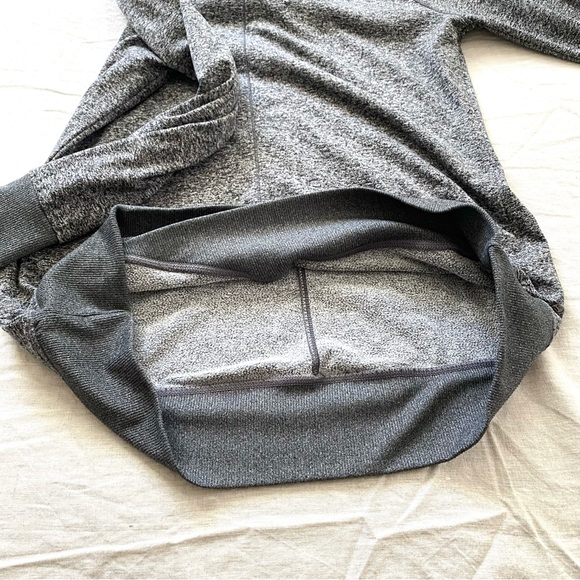 Zella Gray Spacedye Twisted Cowl Turtleneck Neck Pullover Sweatshirt Size M - Picture 13 of 16